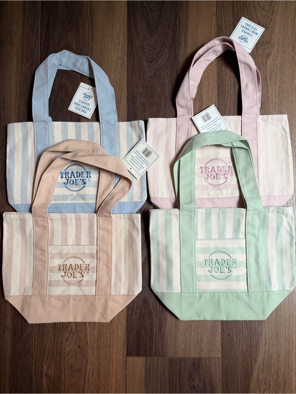 Trader Joe’s latest mini totes. nwt